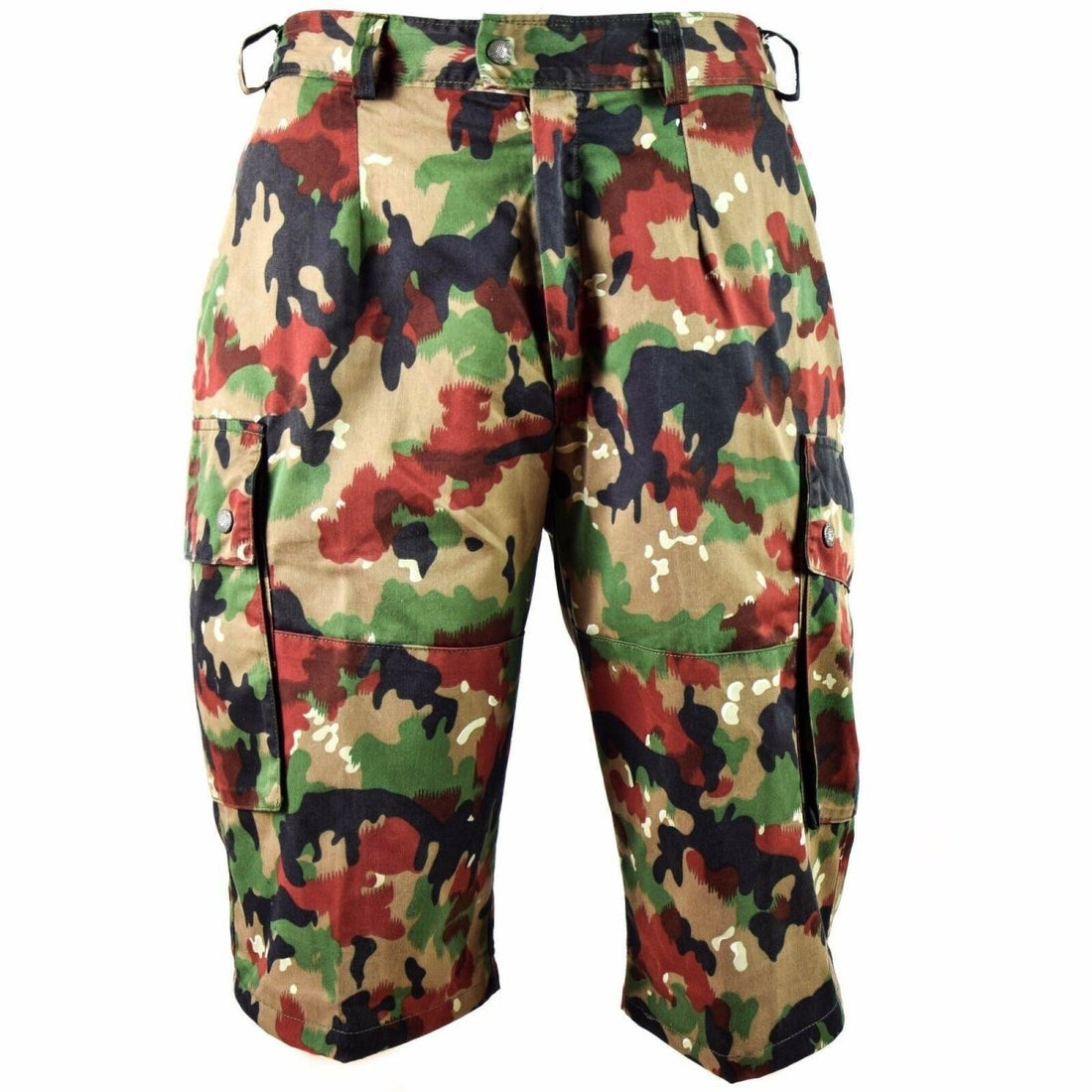 Shorts dell'esercito svizzero originale M83 Field di combattimento Alpenflage Taz 83 Camo Cargo Shorts