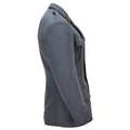 Giacca formale militare svizzera originale con spalline sulle spalle dal design a 4 tasche grigio