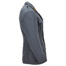 Giacca formale militare svizzera originale con spalline sulle spalle dal design a 4 tasche grigio