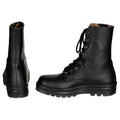 Stivali da combattimento originali svizzeri militari M95 in pelle Army Surplus Issue neri
