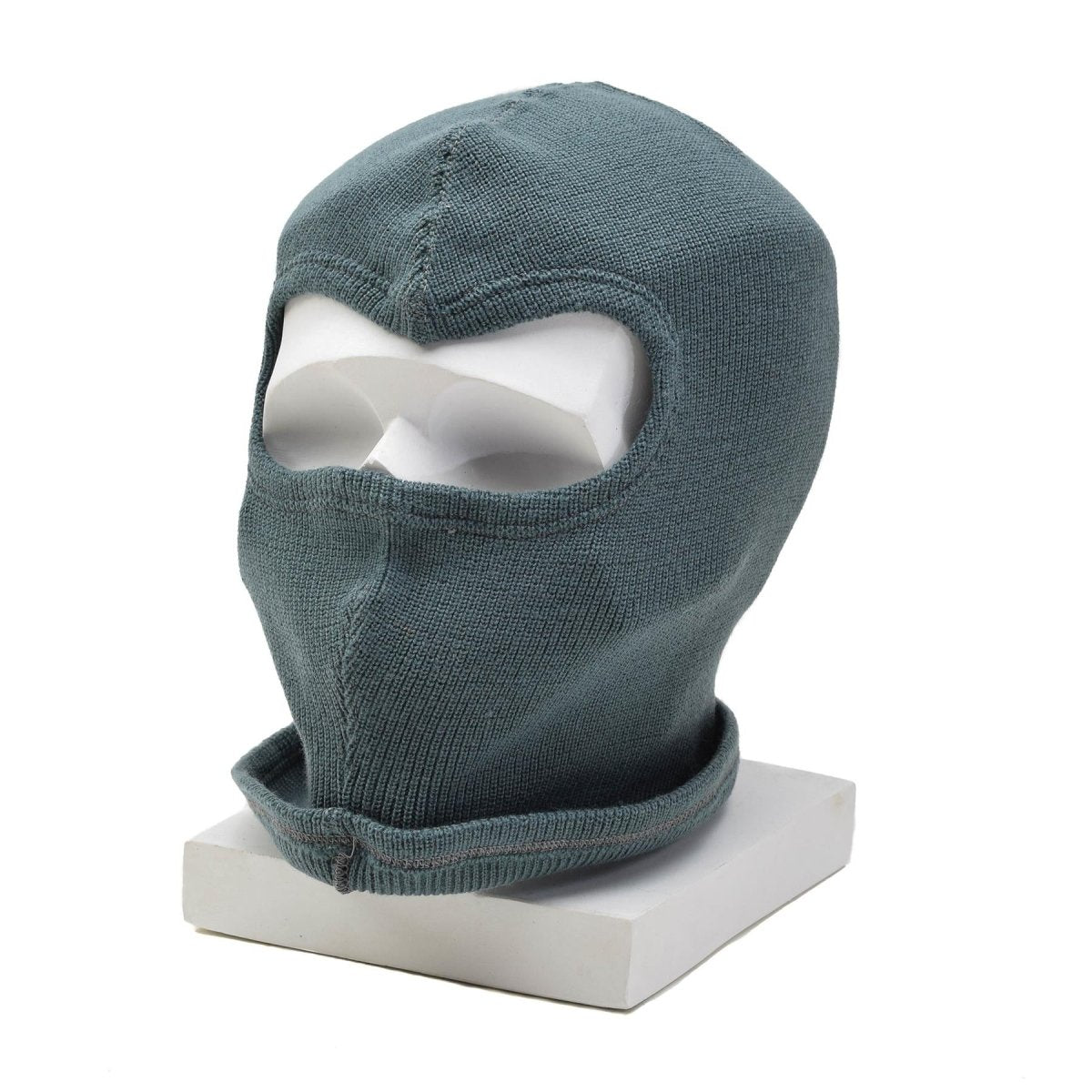 Originale Swiss Military Wool Balaclava Maschera invernale calda leggera Grigio elastico