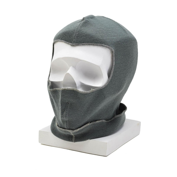 Passamontagna originale militare svizzero in lana maschera invernale calda leggera elastica Grigio - GoMilitar
