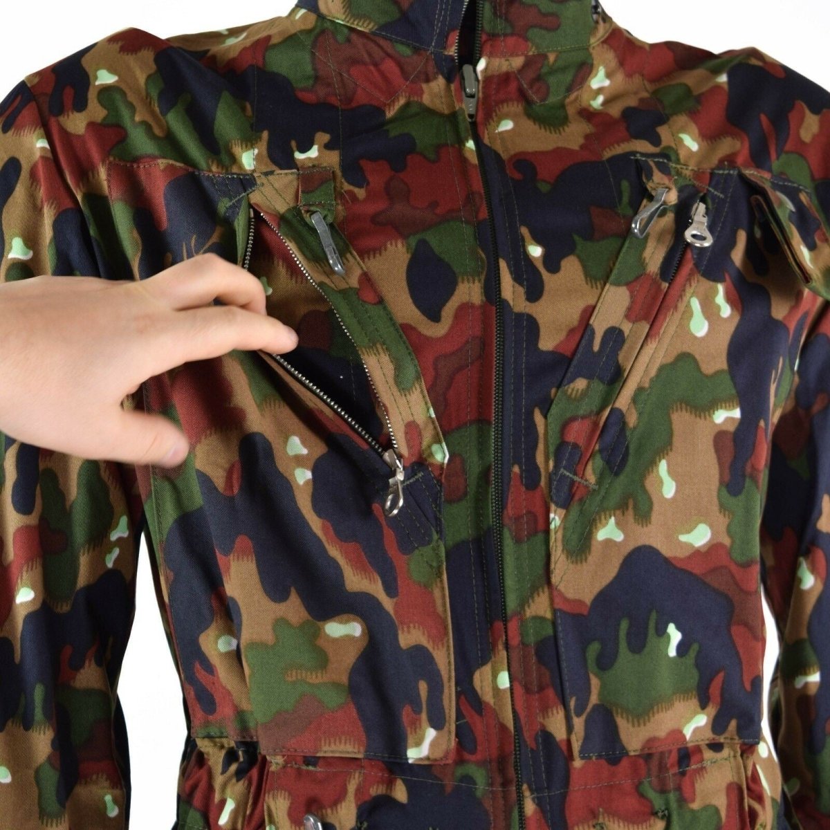Originale Swiss Svizzera Svizzera Alpen Attreta coperta di petroliera Emissione militare