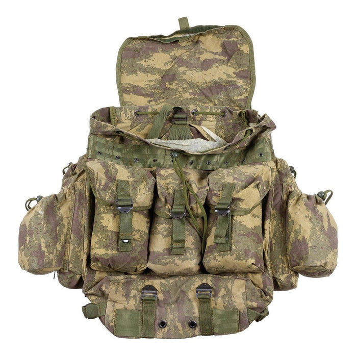 Zaino militare turco originale da 40 litri con spallacci regolabili M2008 mimetico