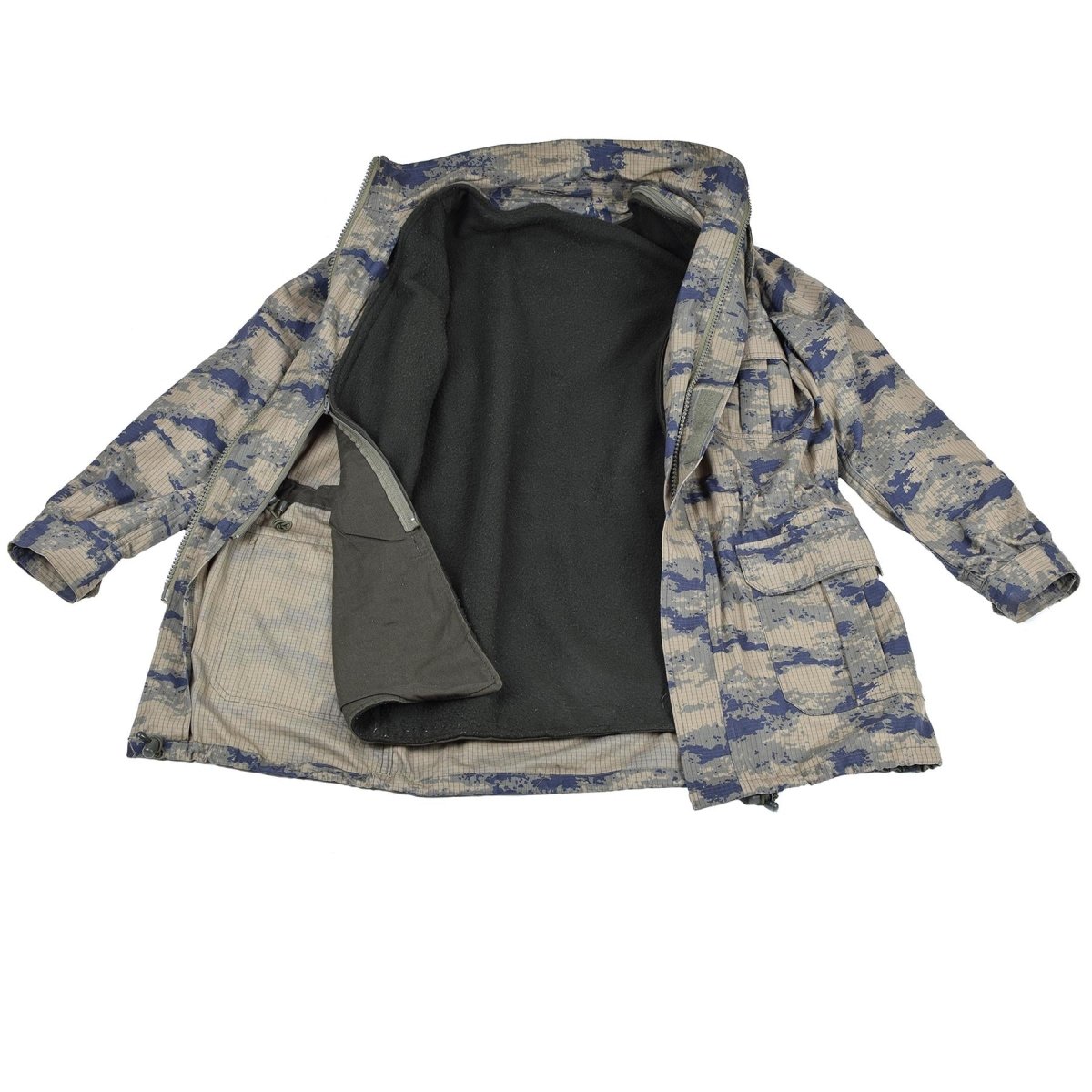 Parka mimetico digitale militare originale turco con fodera tattica in ripstop resistente