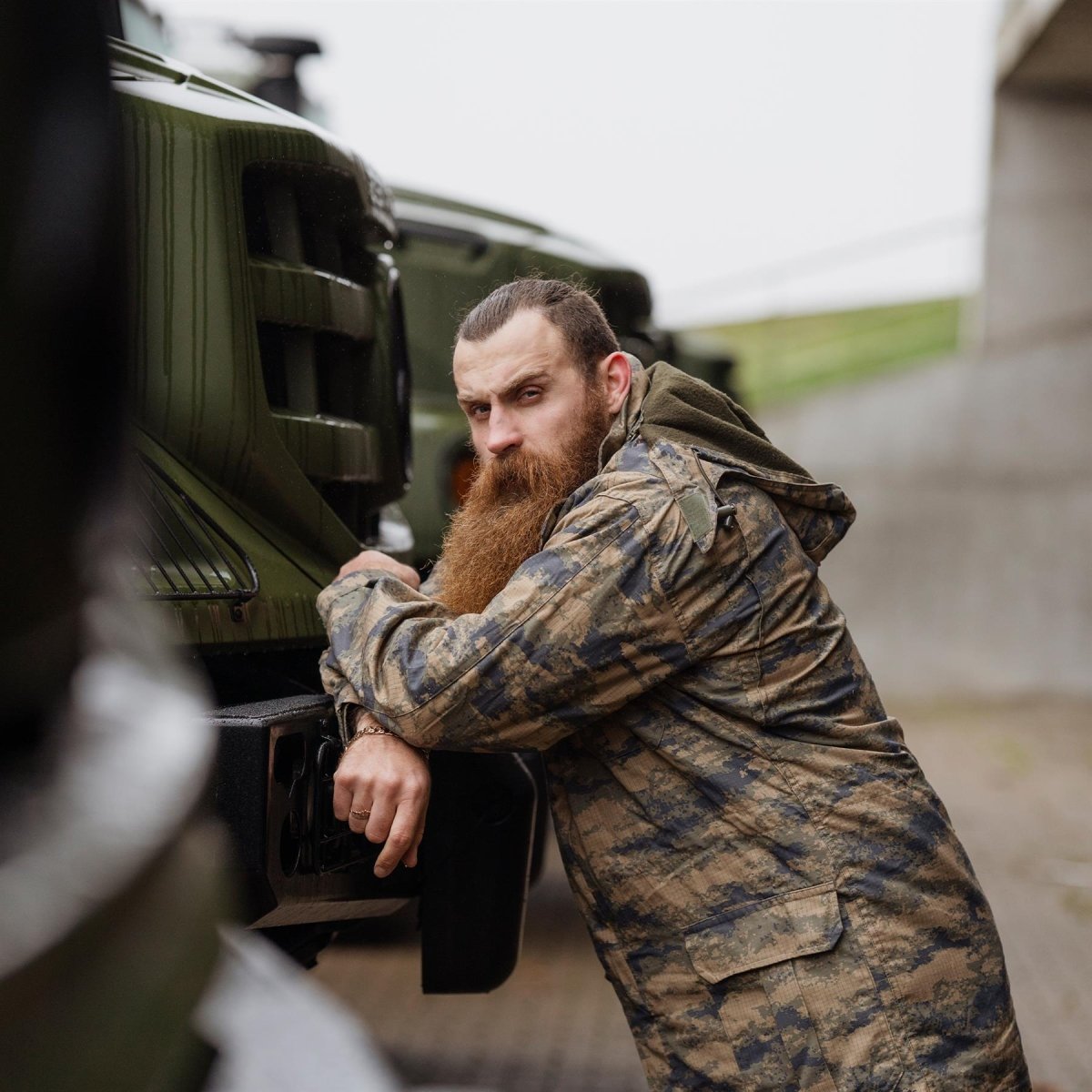 Parka mimetico digitale militare originale turco con fodera tattica in ripstop resistente