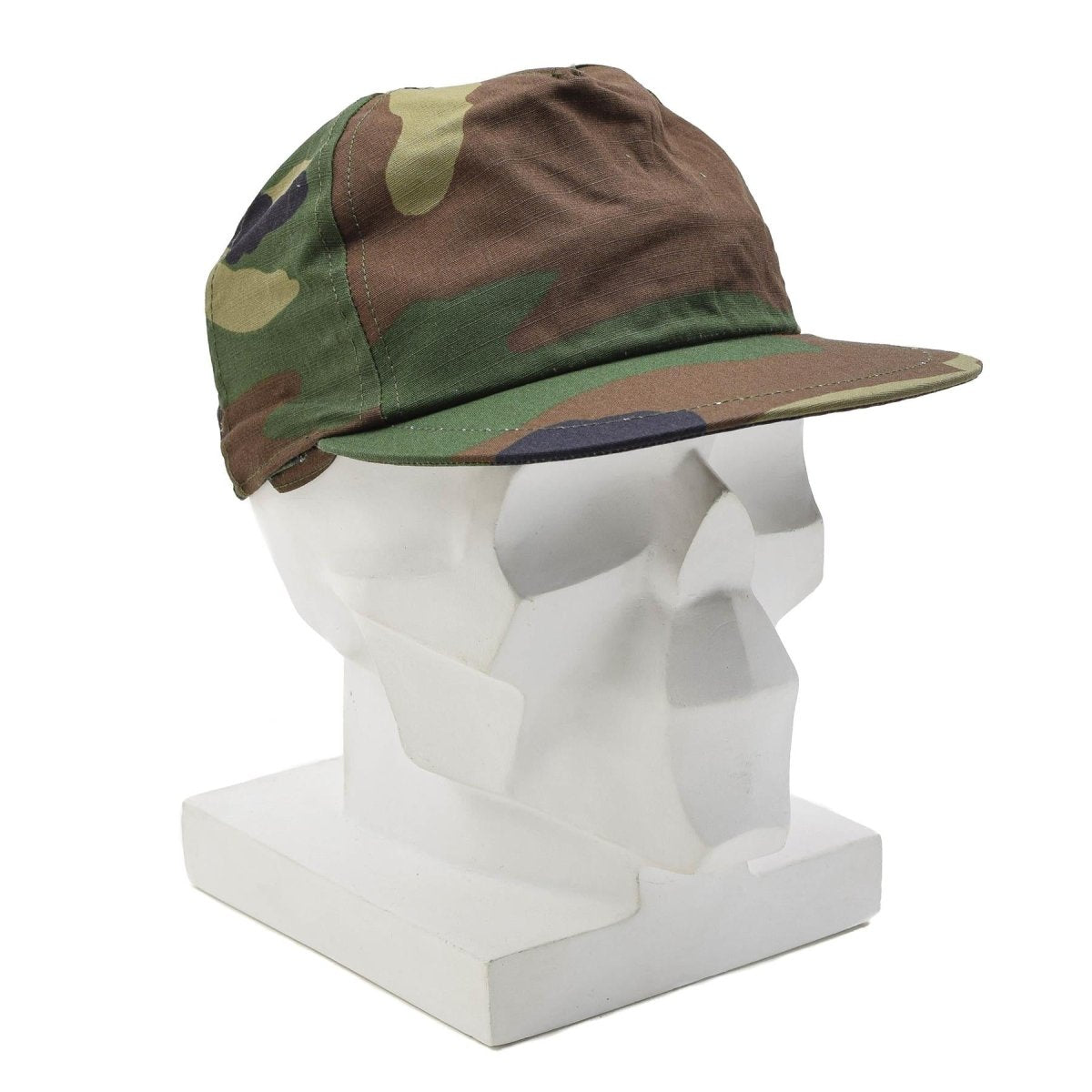 Berretto da campo militare turco originale con fascia posteriore elasticizzata AG18 Woodland Camo