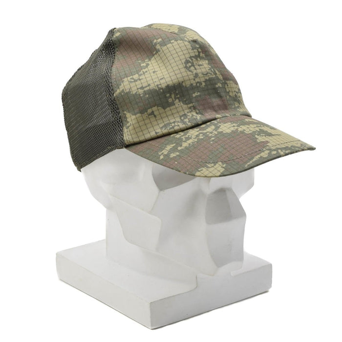 Berretto da campo militare turco originale Snapback Ripstop Inserto in rete M2008 Camo - GoMilitar