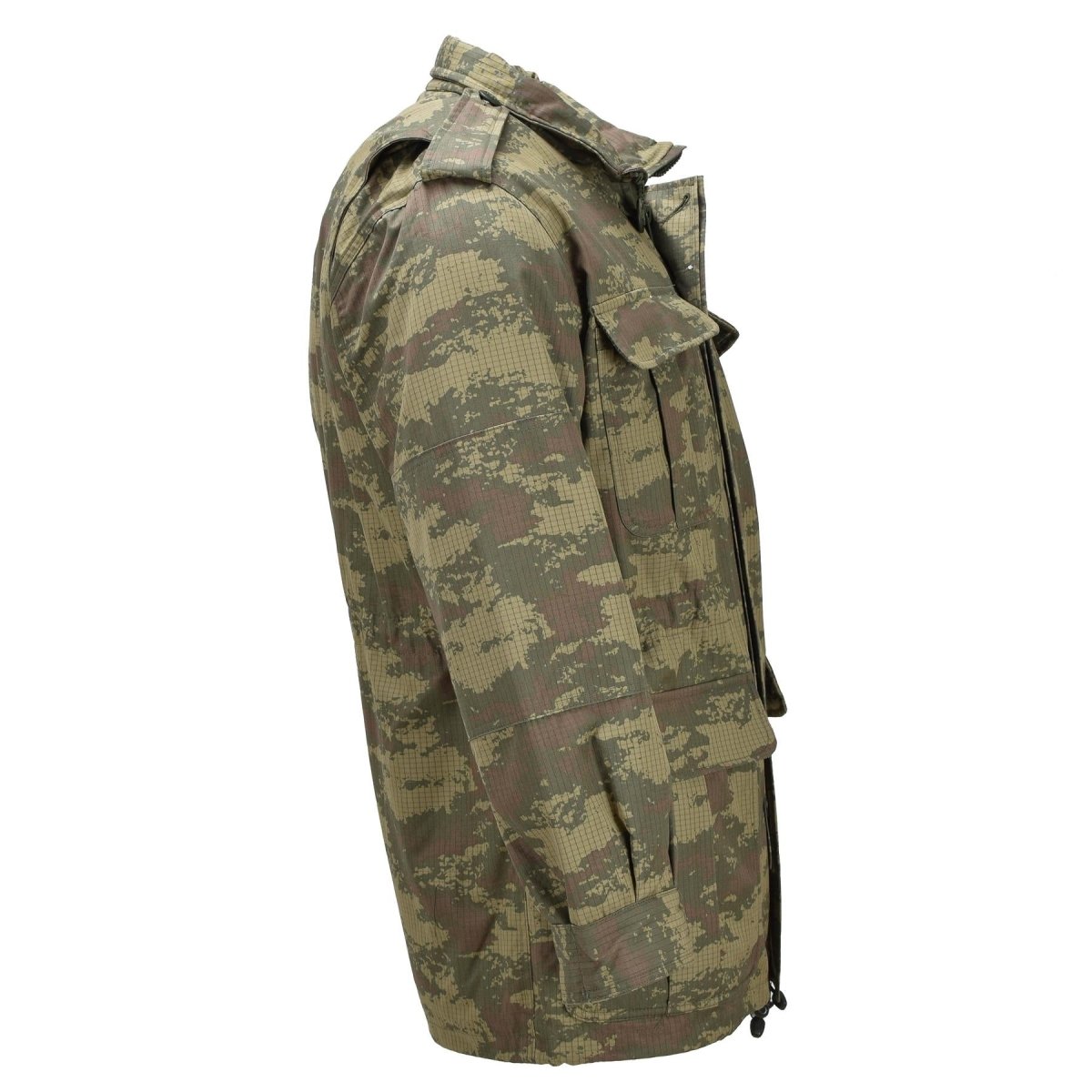 Parka militare turco originale con fodera in pile Ripstop M2008 Camo
