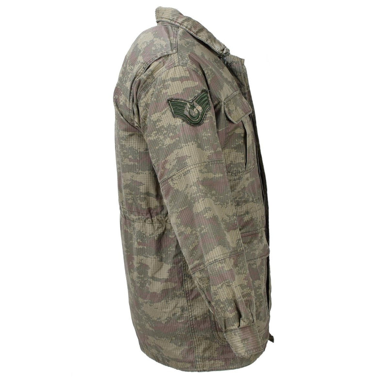 Giacca originale dei paracadutisti militari turchi parka camo mime
