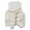 Gilet tattico militare turco originale multi-tasca da campo bianco