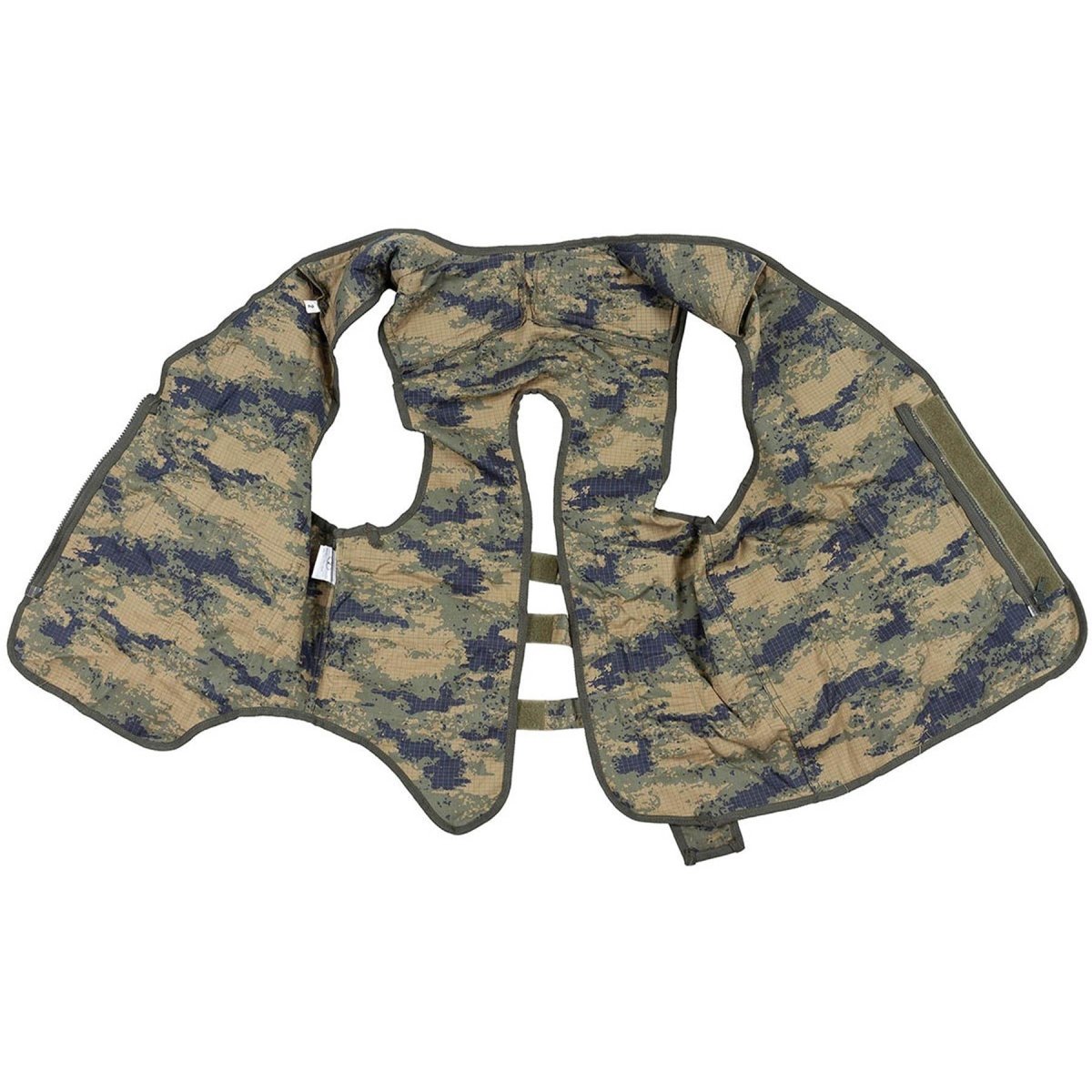Gilet militare turco originale 8 tasche attaccate imbottitura sulle spalle M2018 Camo