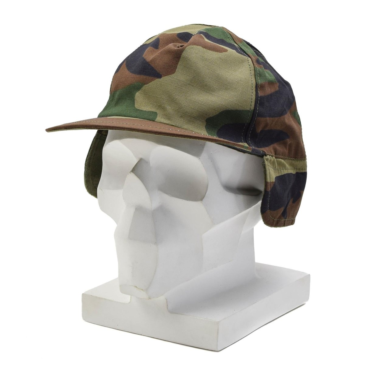 Berretto da campo invernale militare turco originale RipStop Outdoor Hat Woodland Camo