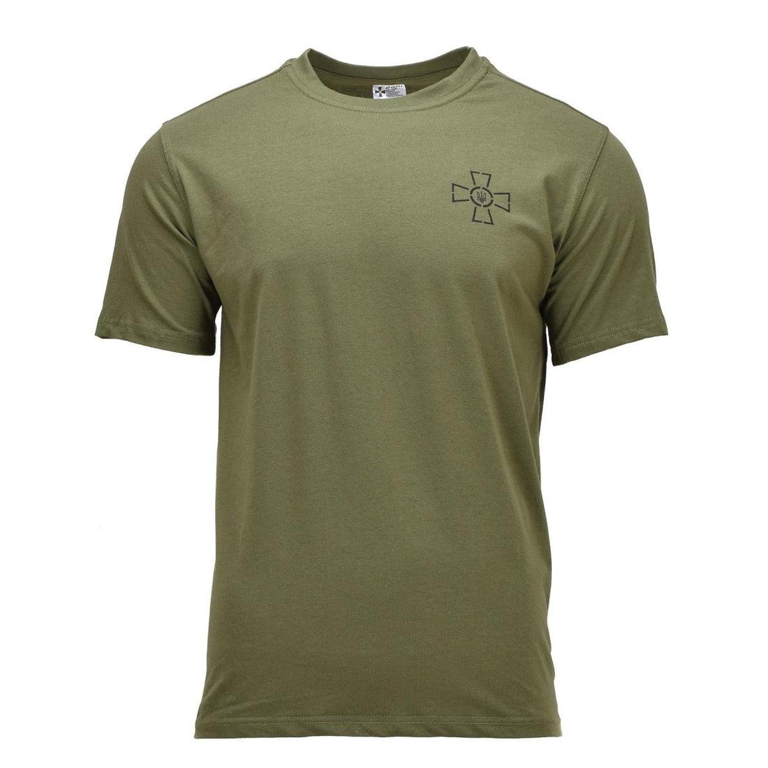 T-shirt militare ucraina originale con emblema delle forze armate Tryzub, manica corta