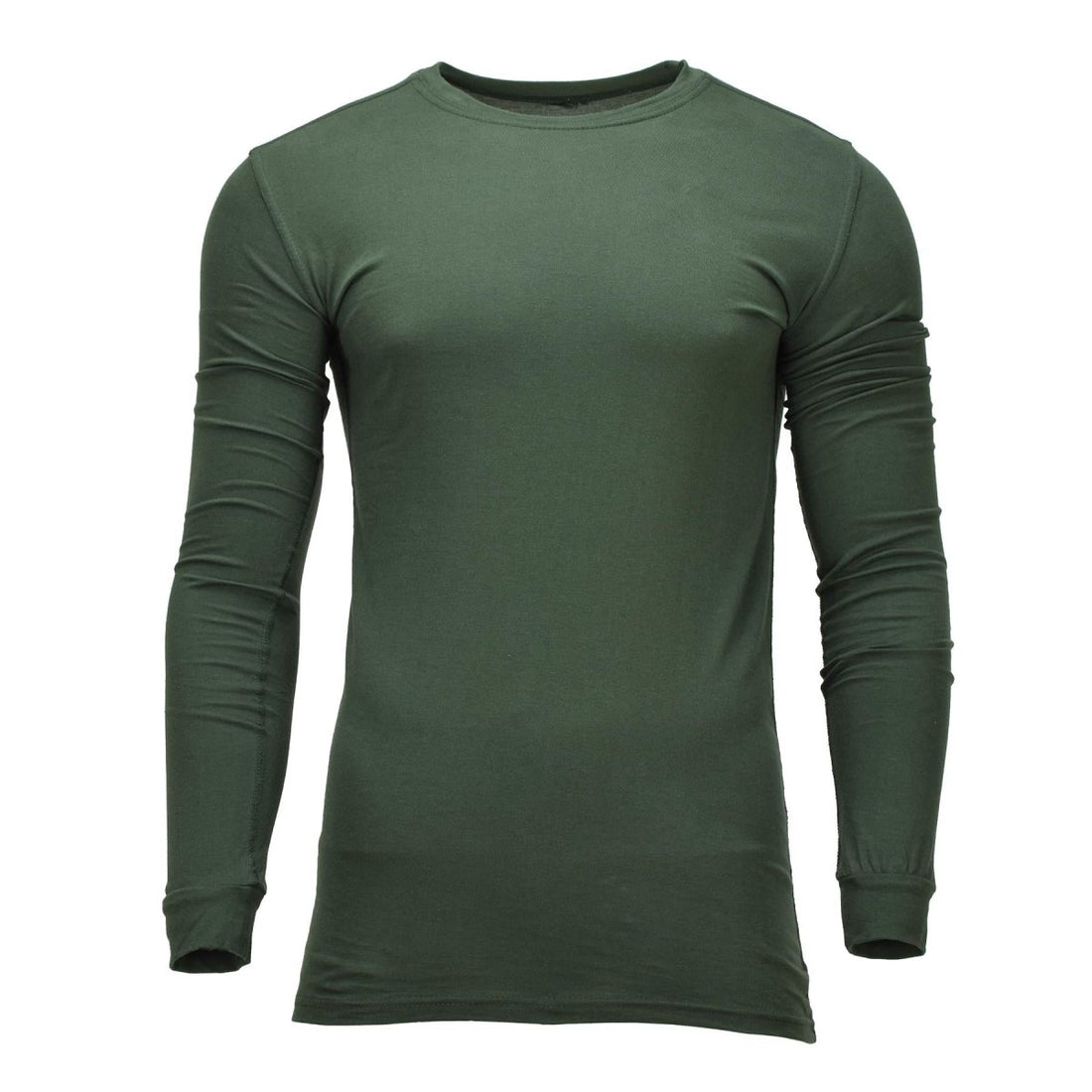Canottiera termica originale militare ucraina in cotone a maniche lunghe di colore verde