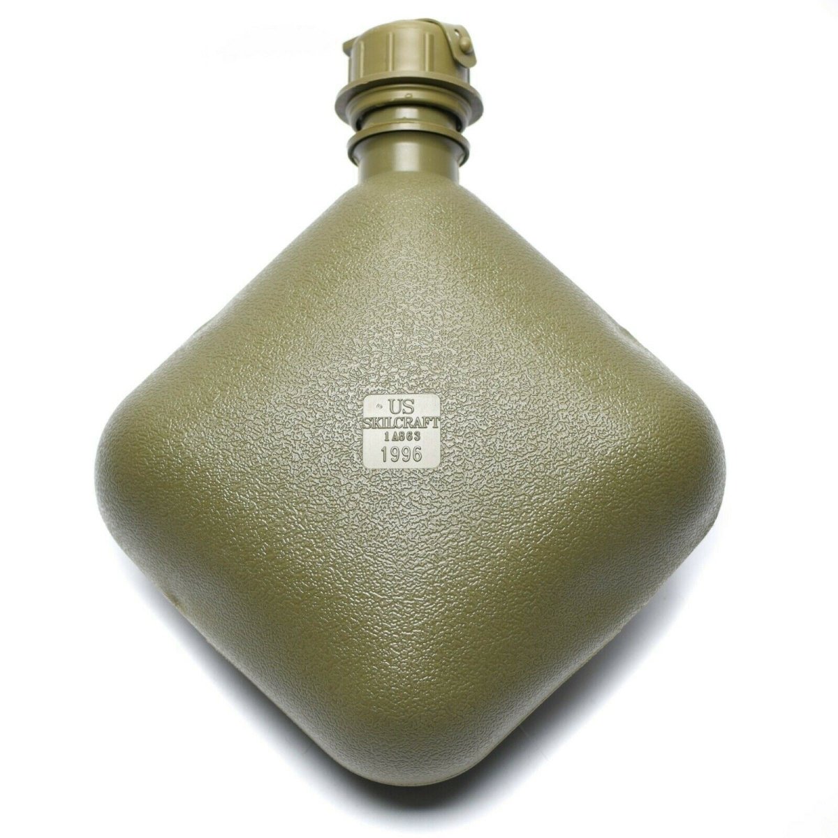 Bottiglia d'acqua originale dell'esercito americano 2 QT con tasto oliva ob surplus