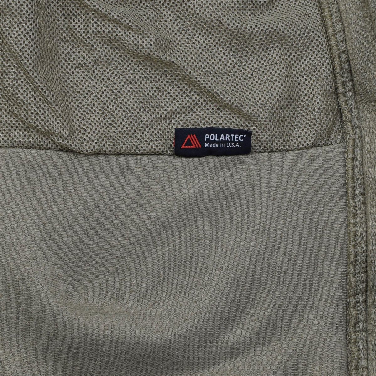 Giacca in pile tattica originale per la stagione fredda dell'esercito americano, spalle rinforzate verde oliva