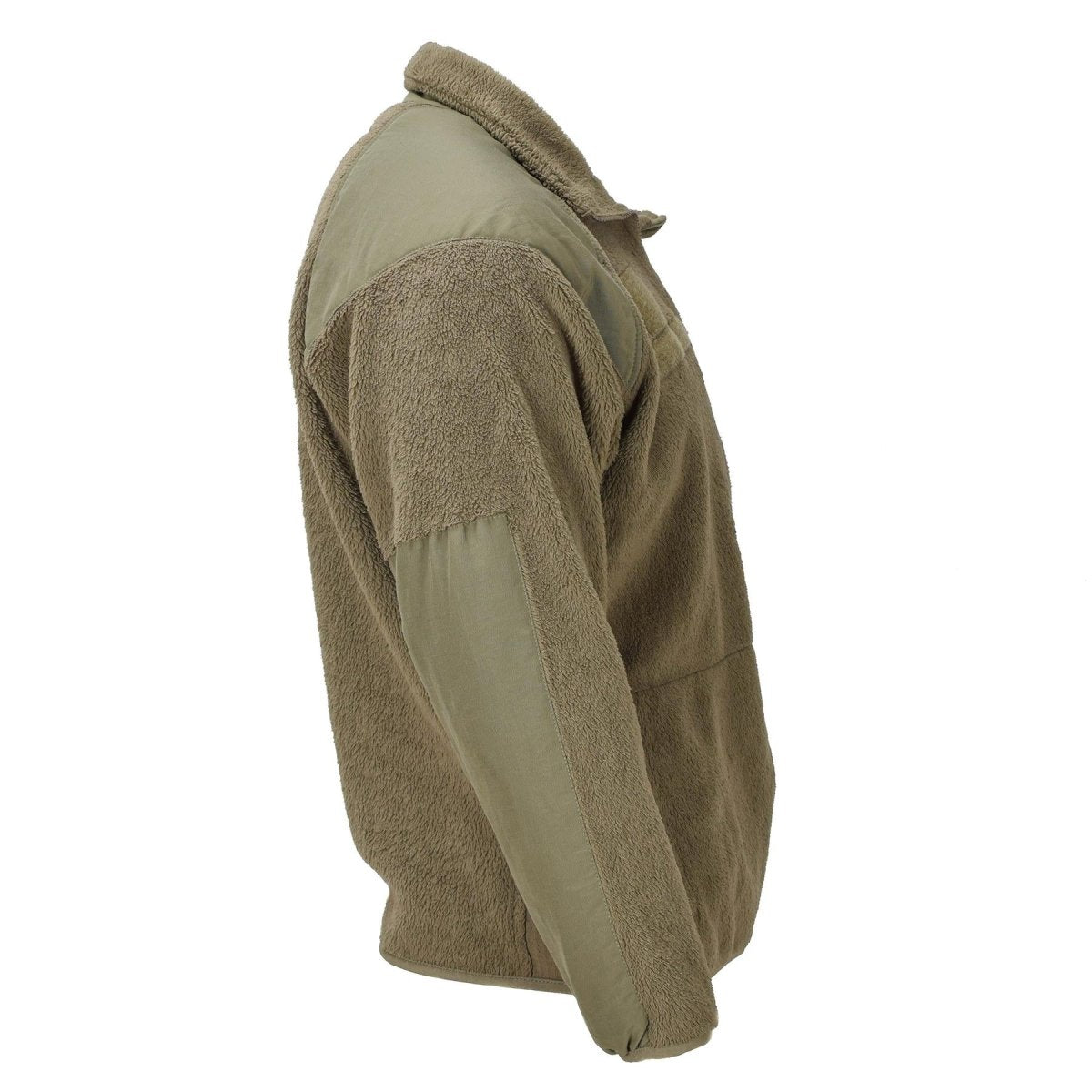 Giacca in pile tattica originale per la stagione fredda dell'esercito americano, spalle rinforzate verde oliva