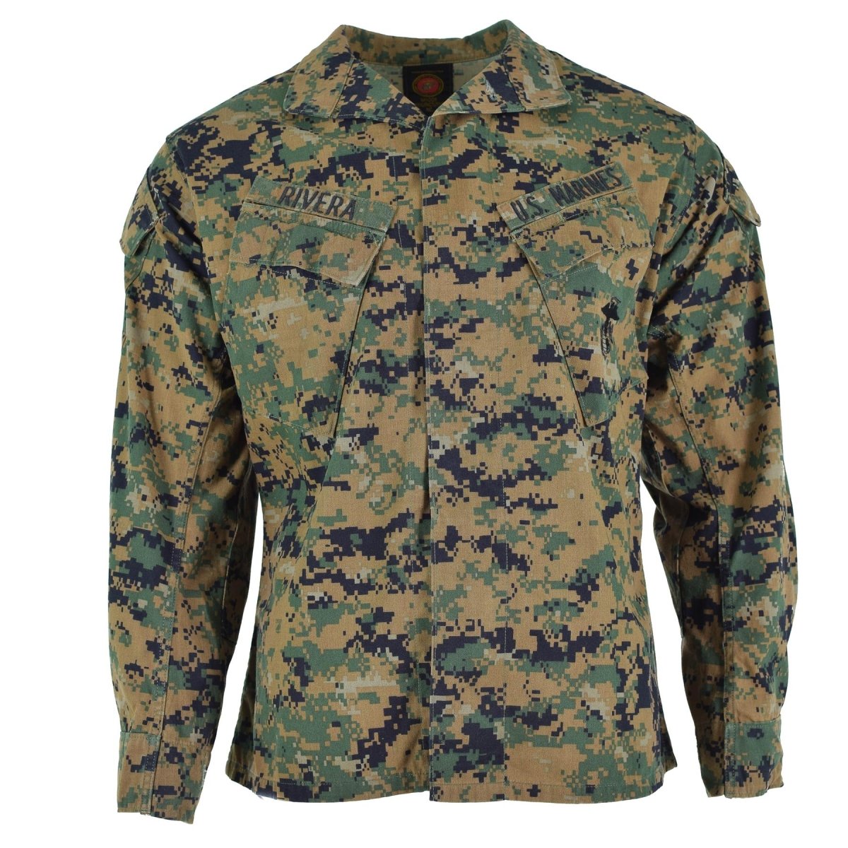 Giacca per truppe dell'esercito americano originale BDU Digital Woodland Camo Shirt IMBIET