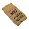 Sacco di patate originale dell'esercito americano della seconda guerra mondiale, borsa di stoccaggio militare vintage in eccedenza, marrone