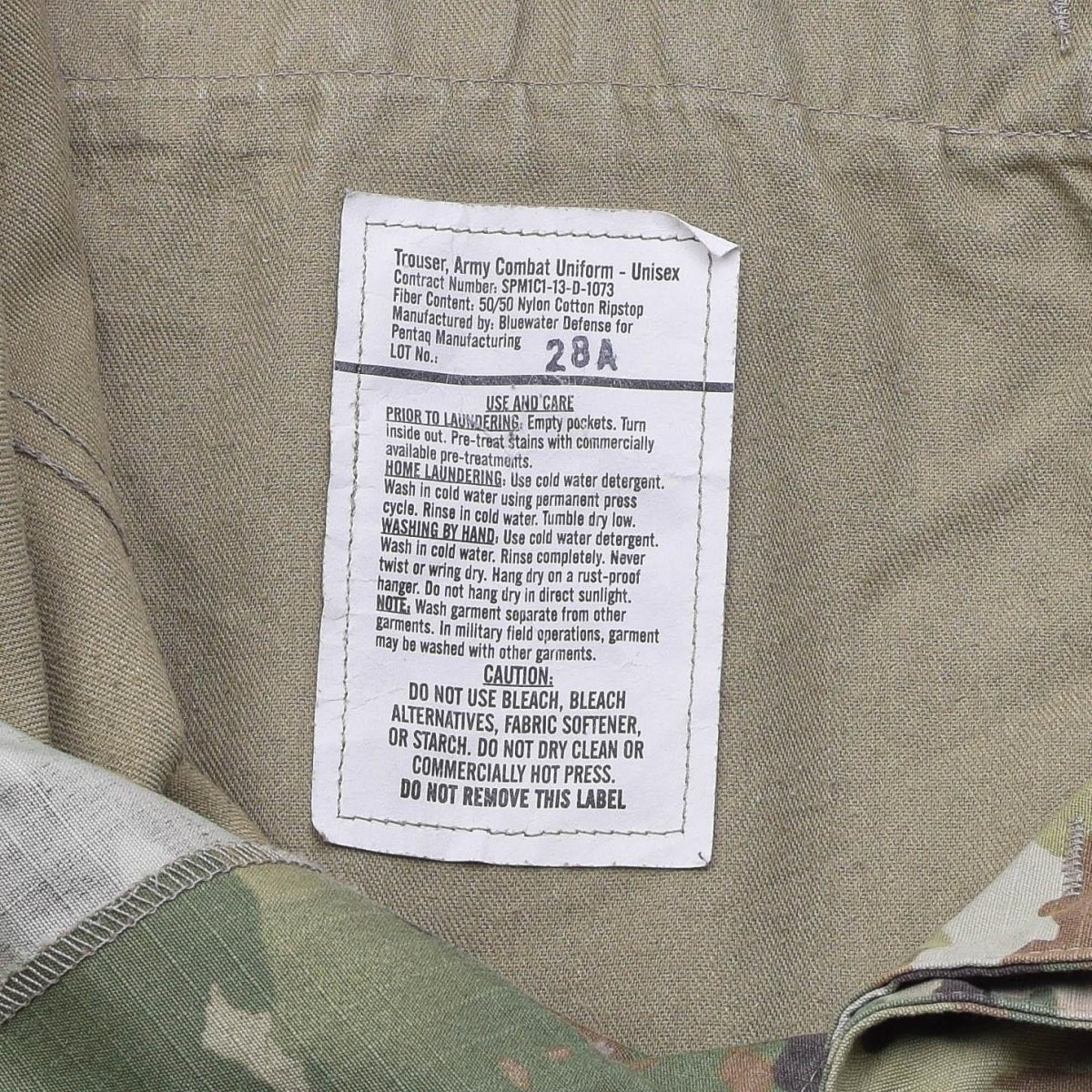 Pantaloni da campo tattici di combattimento militare statunitensi originali statunitensi Pants multicam