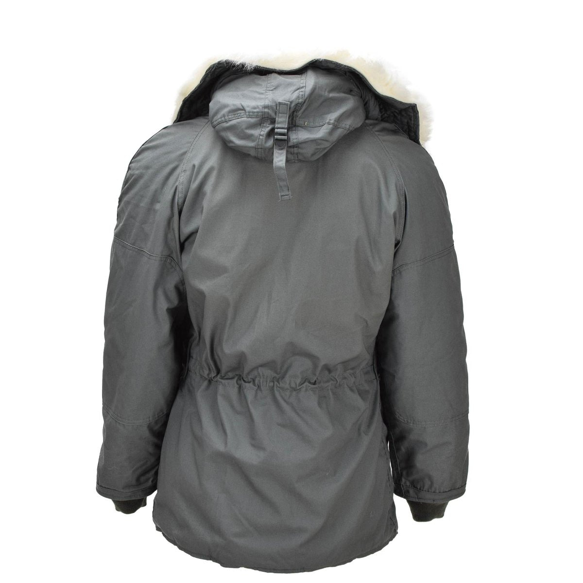 Parka originale militare statunitense N-3B per la stagione fredda, resistente al vento, verde oliva