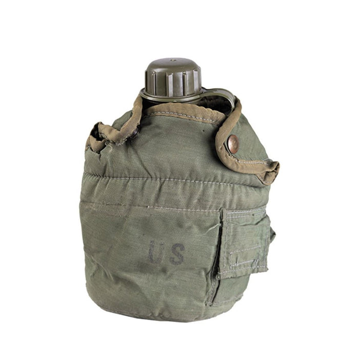 Copri attrezzatura da campo per mensa da 0,75 litri originale militare americano in plastica verde oliva - GoMilitar