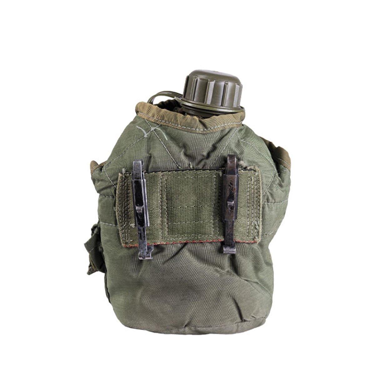 Copri attrezzatura da campo per mensa militare originale in plastica da 0,75 litri, colore oliva