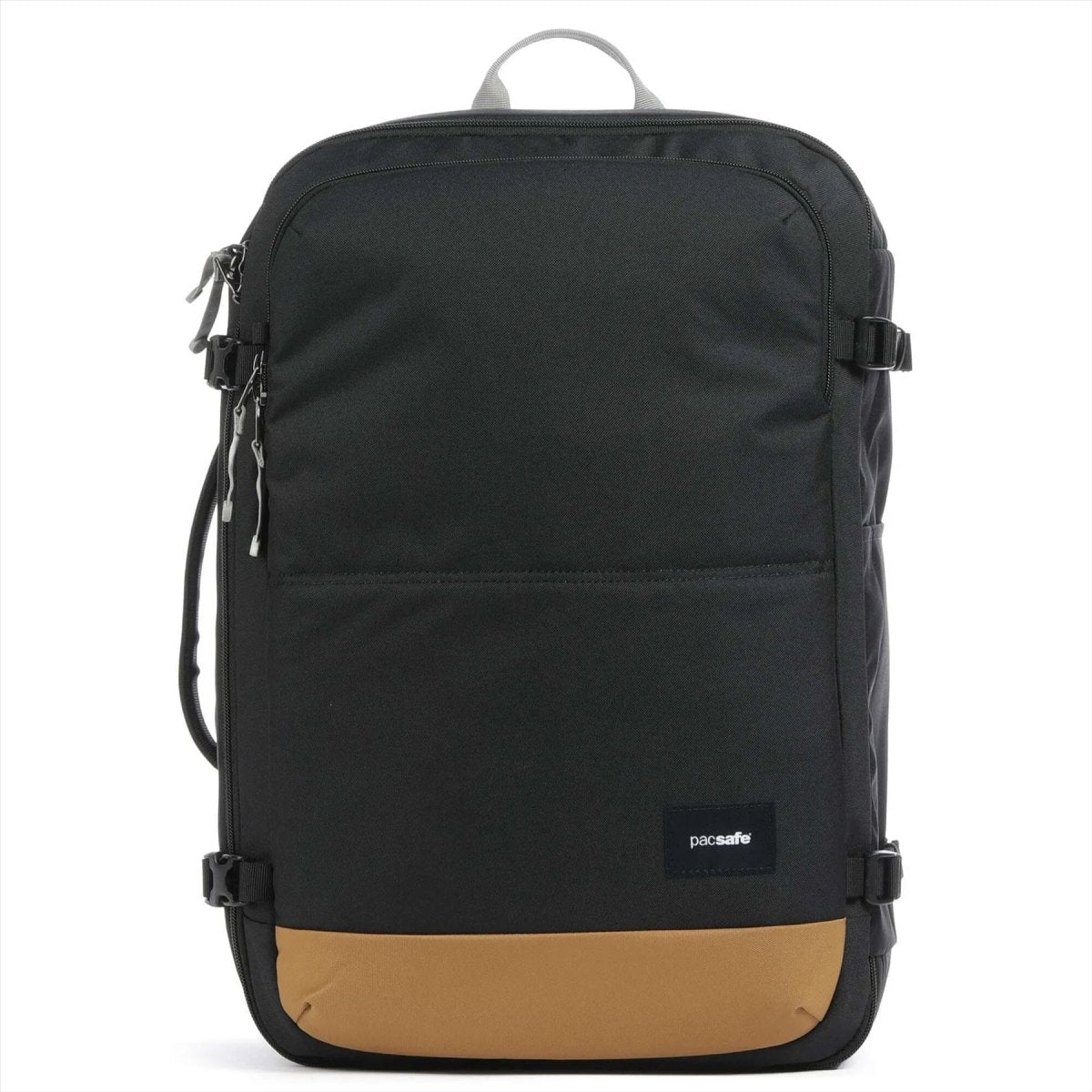 PACSAFE GO 34L VACHE TRAVE TRAVET CORRENDO ON ANTIT FUTO RPET zipper bloccanti neri