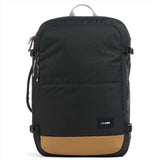 PACSAFE GO 34L VACHE TRAVE TRAVET CORRENDO ON ANTIT FUTO RPET zipper bloccanti neri
