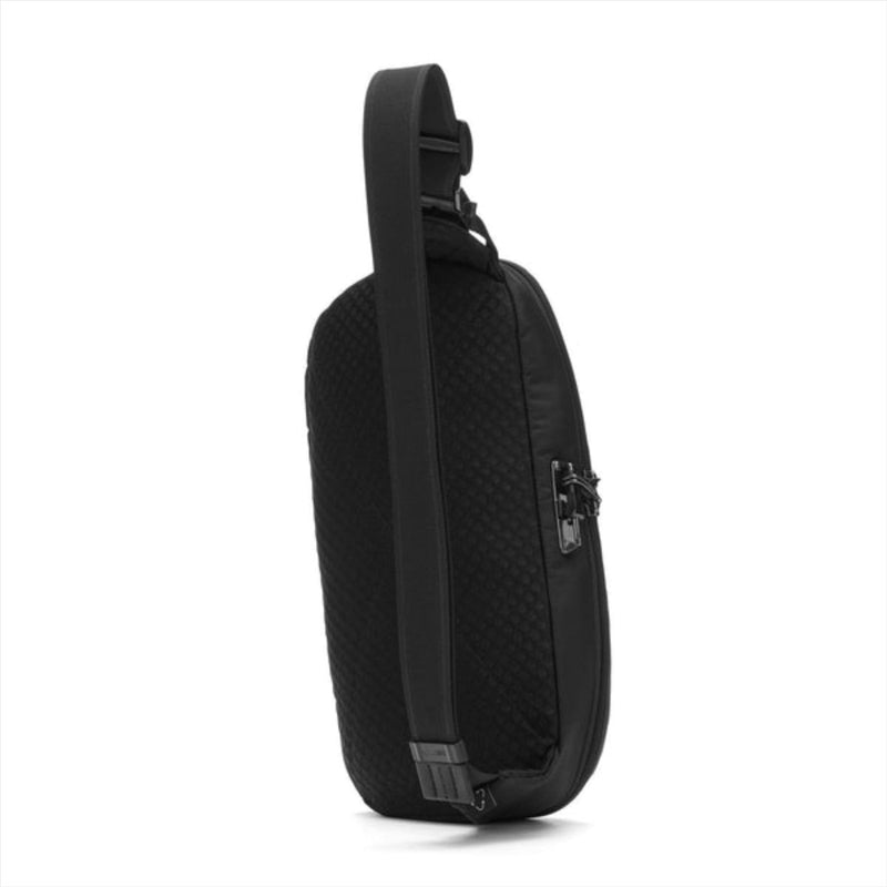 PACSAFE V Crossbody Borse imbracatura 5L Anti furto PVC Black Black Black