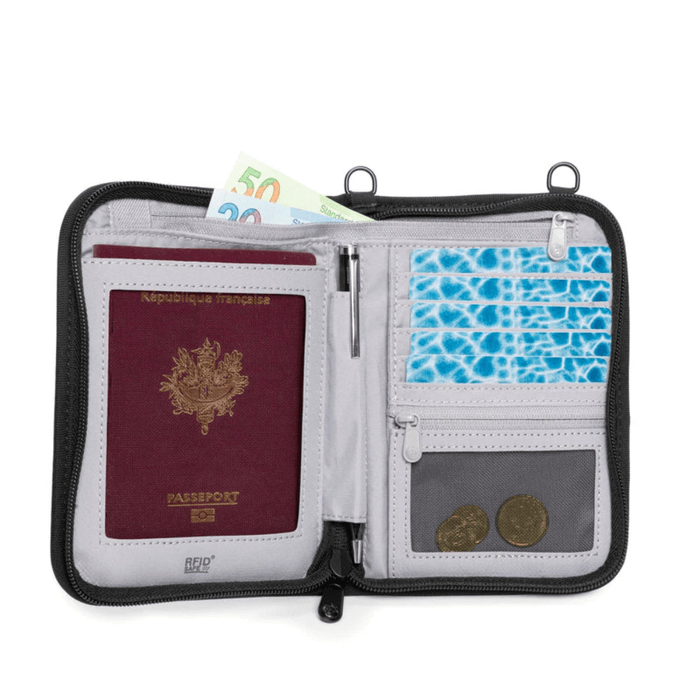 PACSAFE V150 Document Bag Organizer Compact Anti La furto RFID Blocco nero