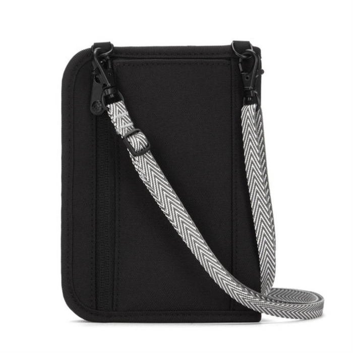 Borsa per documenti Pacsafe V150 Organizer compatto Antifurto Blocco RFID Nero - GoMilitar