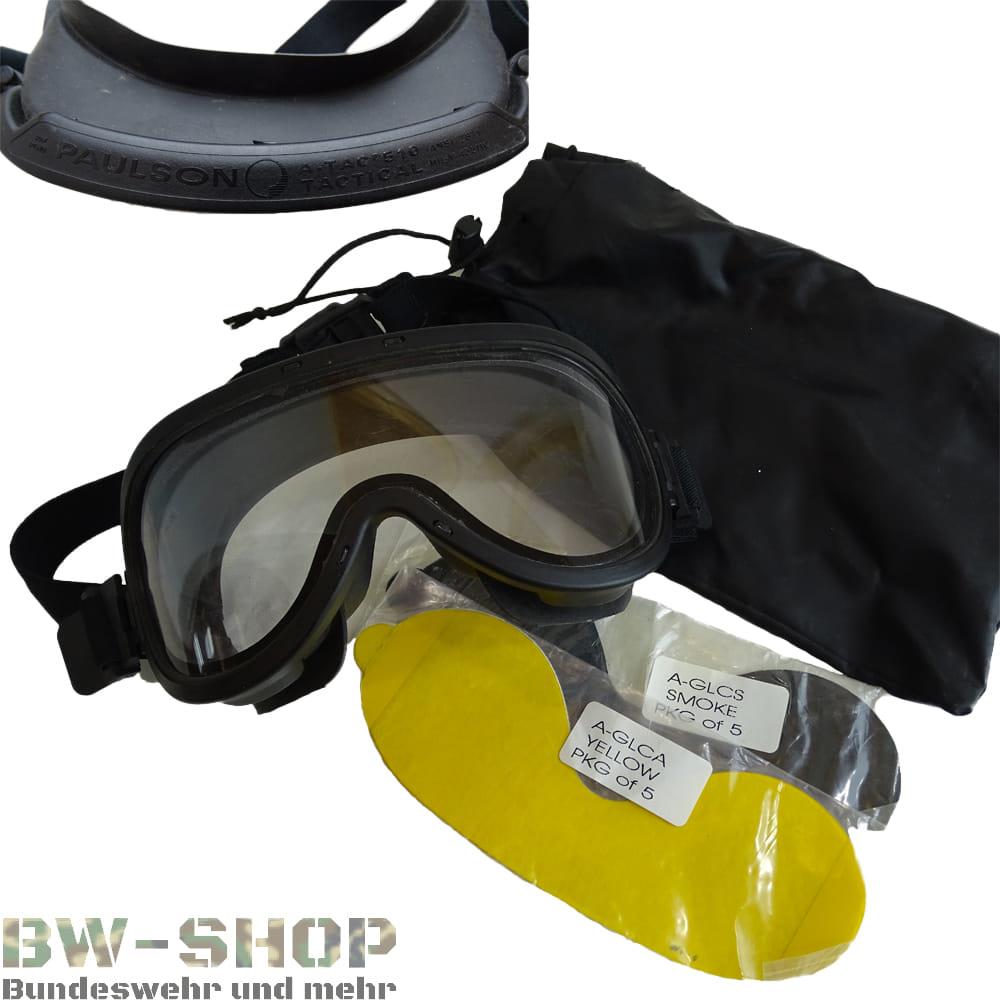 Paulson 510 A-TAC TACTICO GOGGLE Transparente Policarbonato Dual Lens
