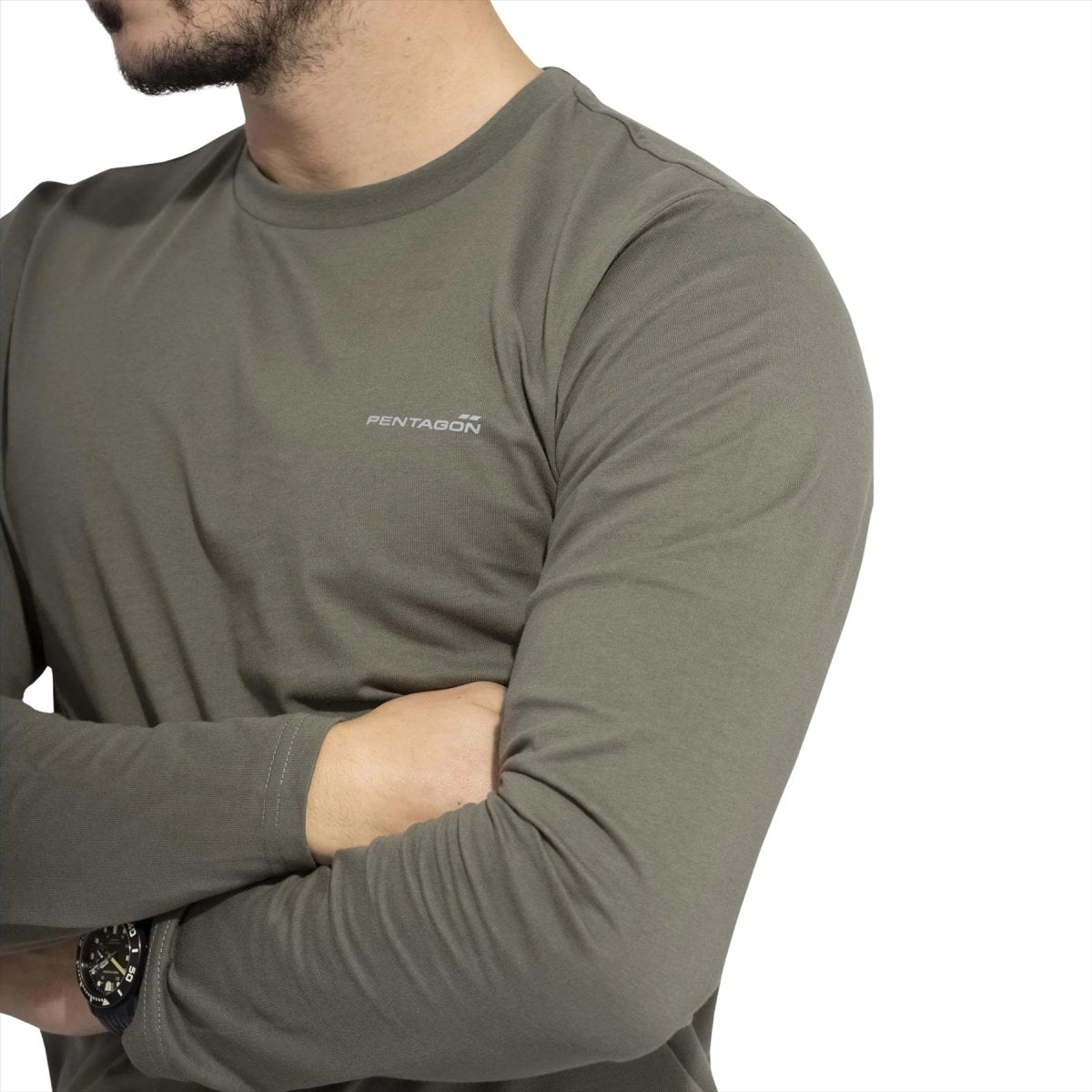 T-shirt Pentagono Ageron 2.0 a maniche lunghe, vestibilità comoda, senza odori, asciugatura rapida