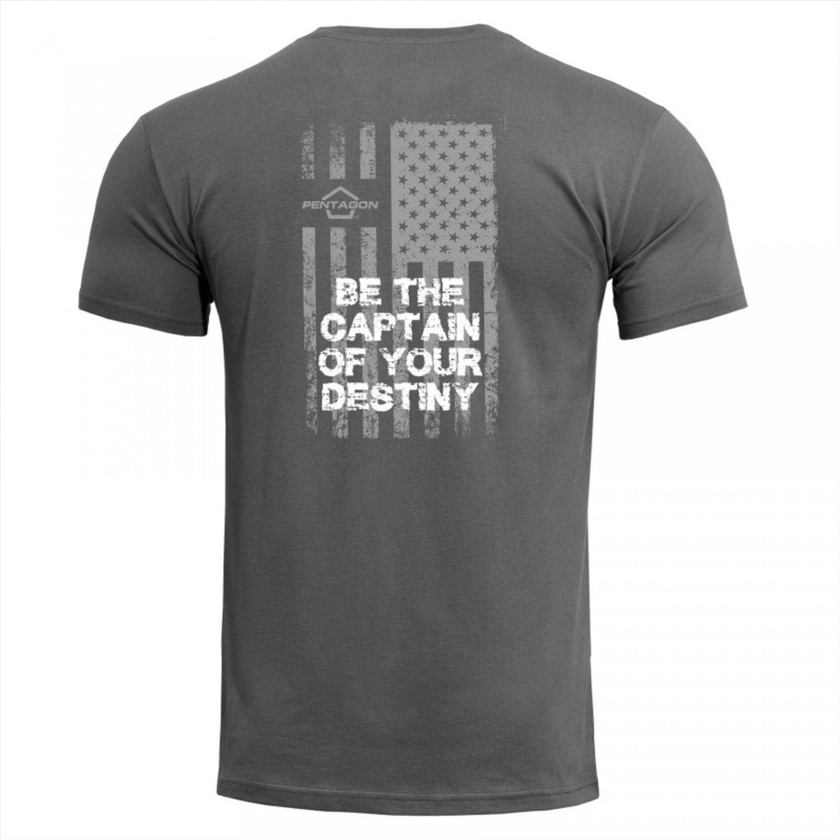 T-shirt classica Pentagono Ageron, vestibilità comoda, asciugatura rapida, stampa bandiera americana