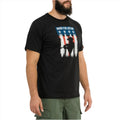 T-shirt classica Pentagono Ageron Ranger, vestibilità comoda, asciugatura rapida, nera inodore