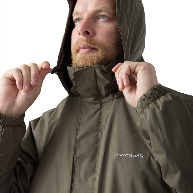 PENTAGON Atlantic V2.0 Rain Jacket Lightweight Water Resistant DWR Coating