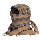 Tactical shemagh with camouflage pattern on a white background