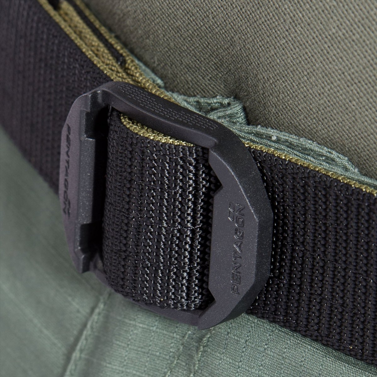 Pentagono Komvos doppia cintura tattica in nylon tessitura non metallica fibbia POM