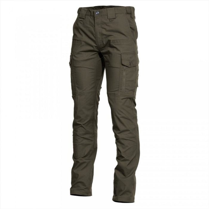 Pantaloni tattici Pentagon Ranger 2.0 verde oliva con struttura in tessuto ripstop elasticizzato a 2 vie e resistente
