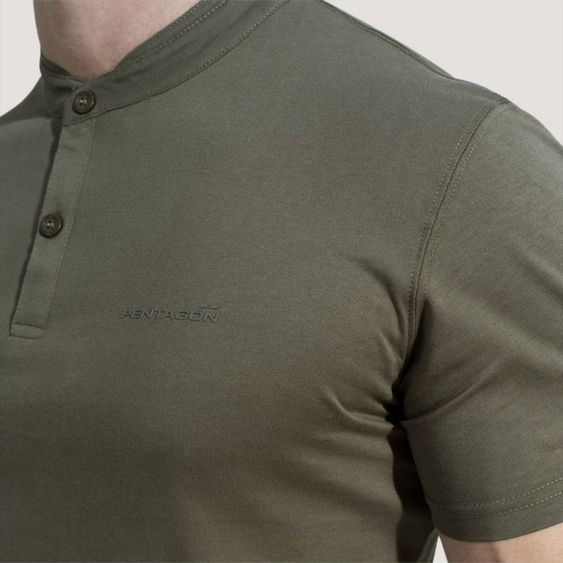 Pentagono Romeo 2.0 T-shirt Henley Fit Collar Mandarino Materiale inodore