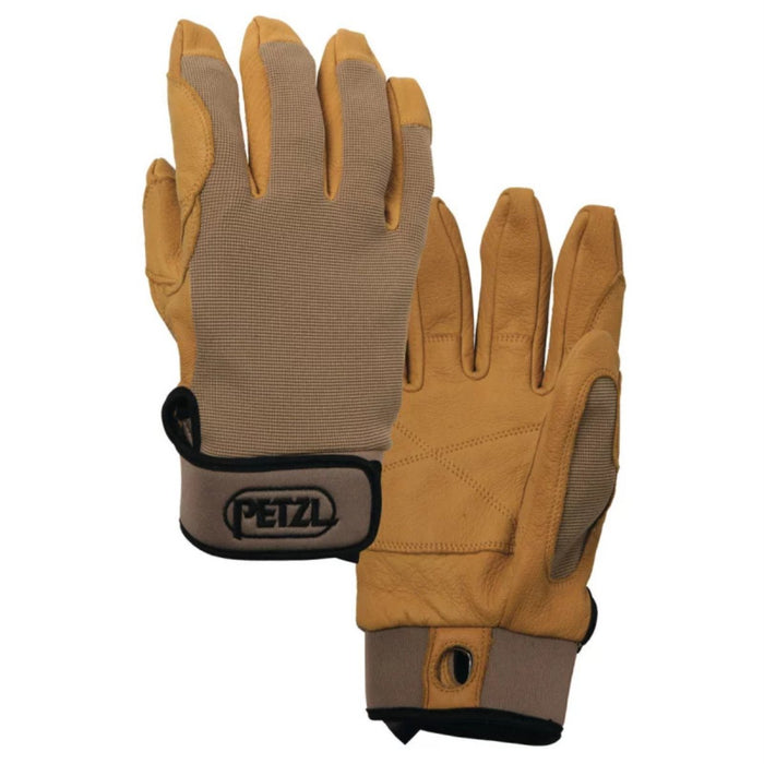 Guanti da arrampicata Petzl Cordex Doppio strato di pelle Rappel Rope Handling Beige - GoMilitar