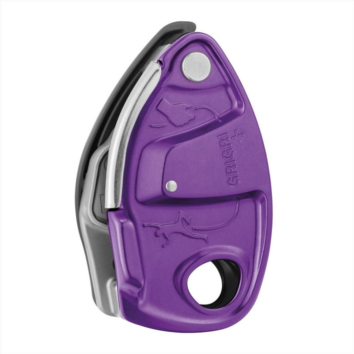 PETZL GRIGRI® + Assicuratore con frenata assistita 8.5-11 mm Corde Arrampicata Viola - GoMilitar