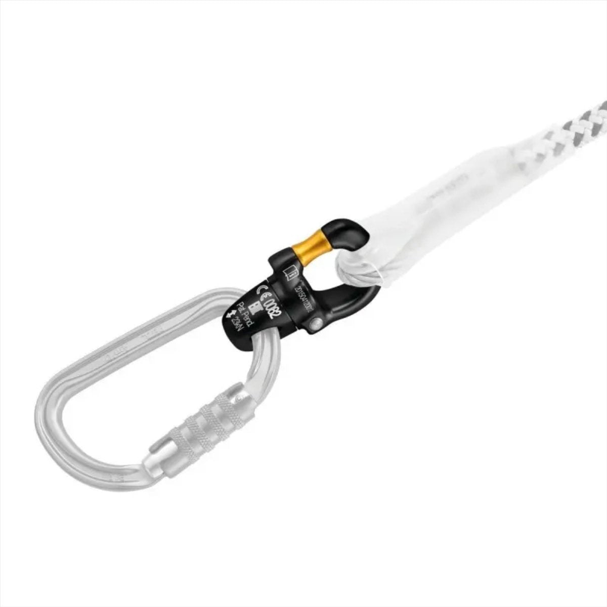 PETZL Micro Swivel Compact Apribile Cuscinetto a Sfera Girevole Arrampicata Nero