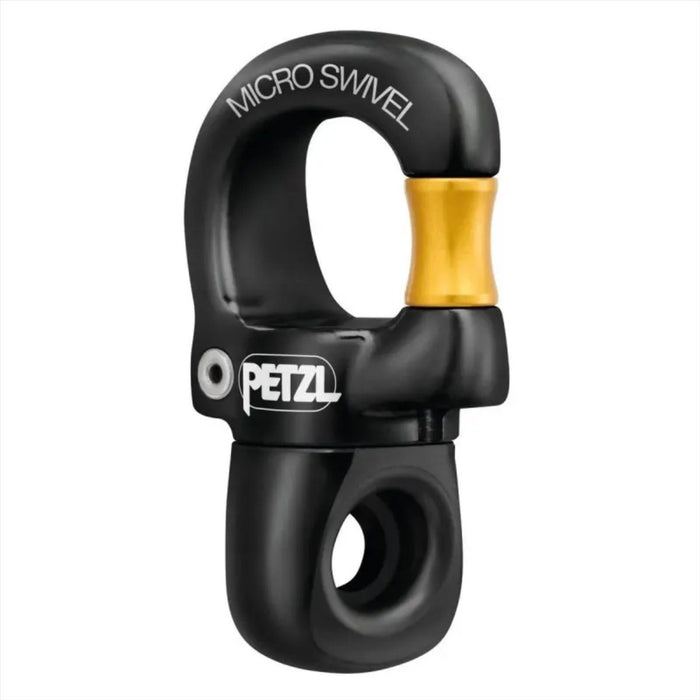 PETZL Micro Swivel Compact Apribile Cuscinetto a Sfera Girevole Arrampicata Nero - GoMilitar