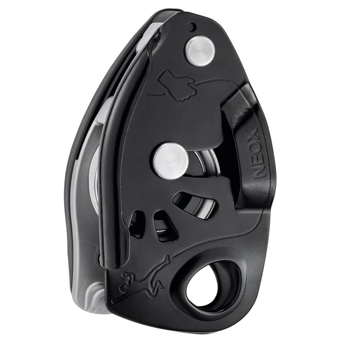 Dispositivo di assicurazione PETZL NEOX Controllo della frenata assistita Corda superiore Arrampicata Nero - GoMilitar
