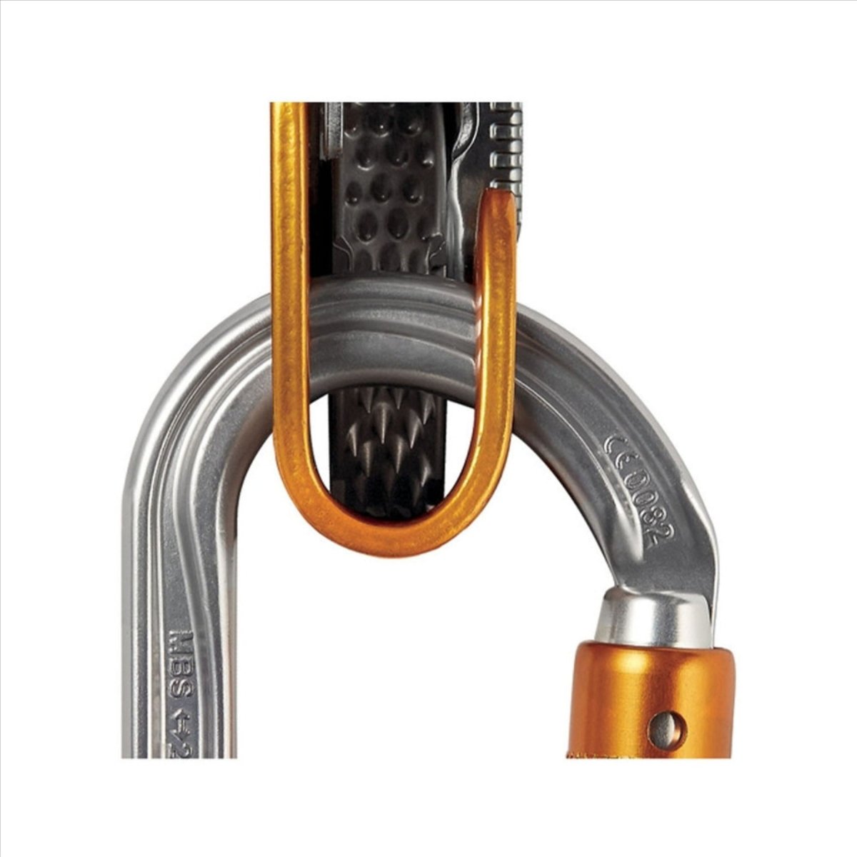 Petzl OK Triact Lock Moschettone Ovale in Alluminio Leggero Accesso su Corda Arancione