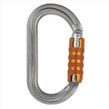Petzl OK Triact Lock Moschettone Ovale in Alluminio Leggero Accesso su Corda Arancione