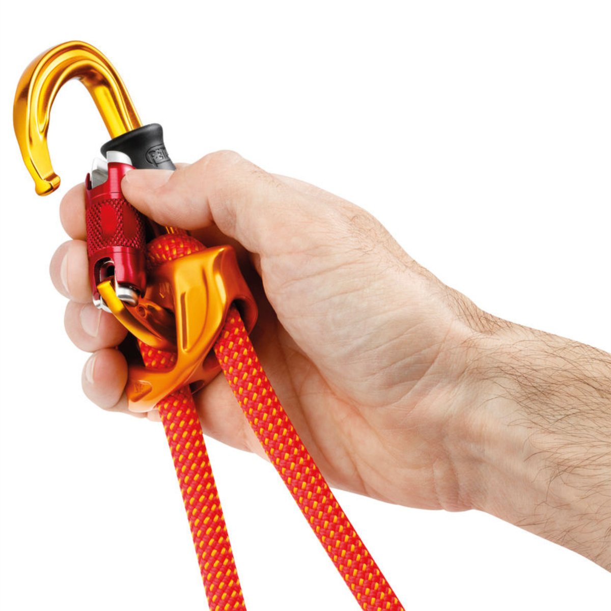 PETZL SmD RL Moschettone con bloccaggio Connettore di sicurezza leggero in alluminio Giallo